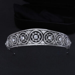 Royal Bridal Hair Accessories Cubic Zirconia Crown Wedding Tiara Wedding Jewelry